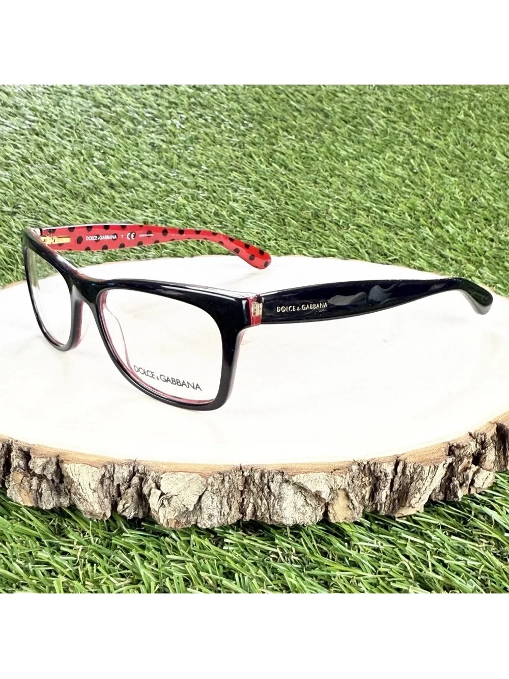 Dolce Gabbana Black Red Polka Dot Eyeglass Frames DG3199 2871 53-17-140
